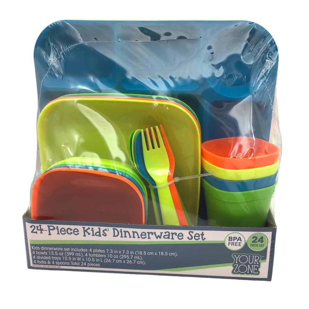 Your Zone Kids 24pc. Dinnerware Set (NWT) - Picture 13 of 16